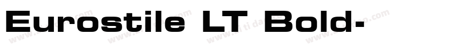 Eurostile LT Bold字体转换